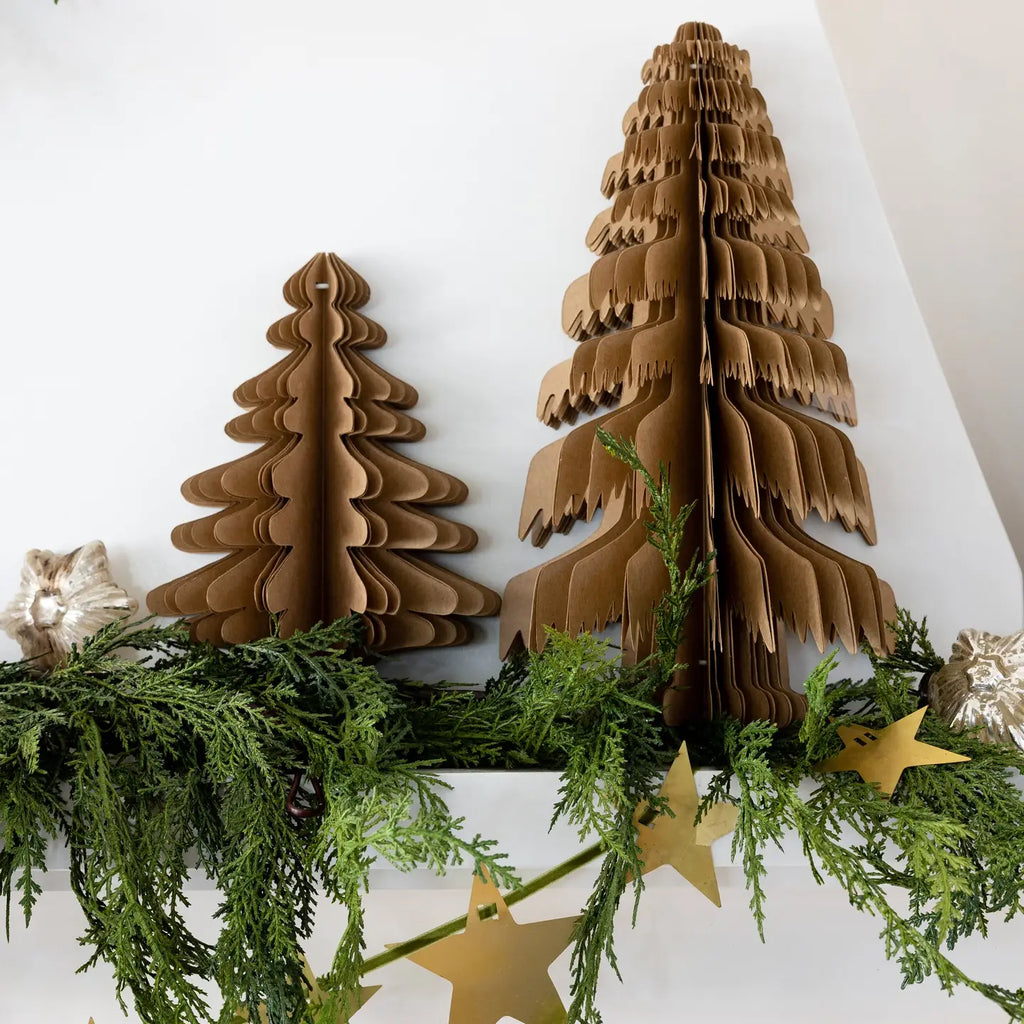 Christmas Memories  Kraft Paper Tree Decor / Large