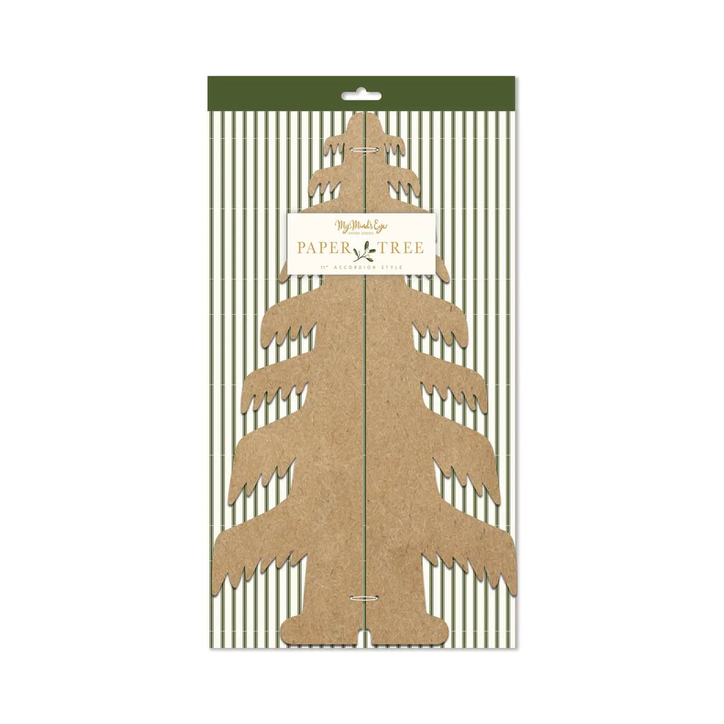 Christmas Memories  Kraft Paper Tree Decor / Large