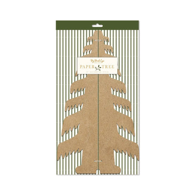 Christmas Memories  Kraft Paper Tree Decor / Large