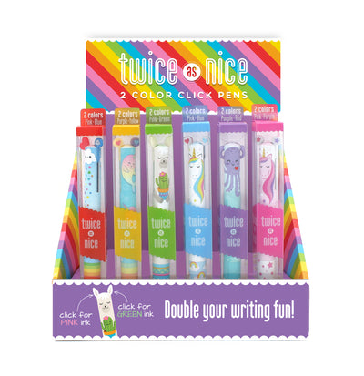 Twice as Nice Magical 2 Color Click Pen