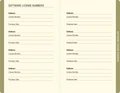 Midnight Floral Internet Address & Password Logbook