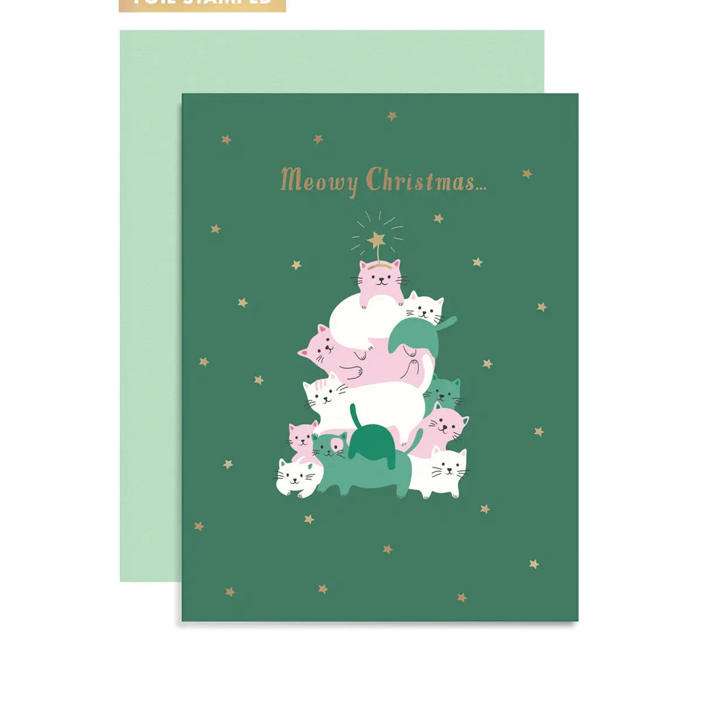 Meowy Christmas Greeting Card
