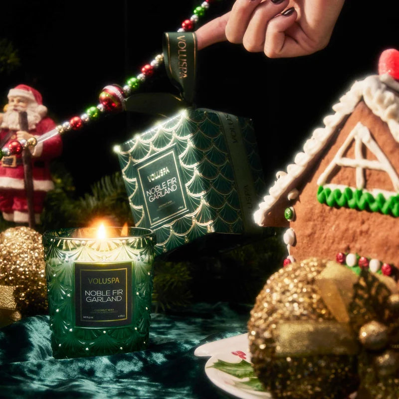 Voluspa Noble Fir Garland, Classic Candle 6.5oz