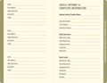 Midnight Floral Internet Address & Password Logbook