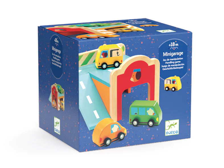 MINIGARAGE WOODEN AUTOMOBILE SET