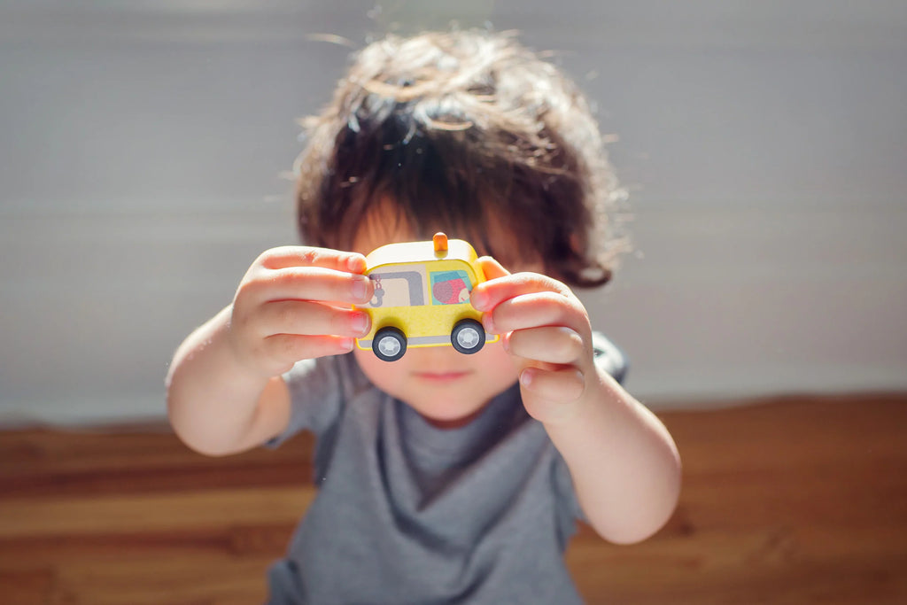 MINIGARAGE WOODEN AUTOMOBILE SET