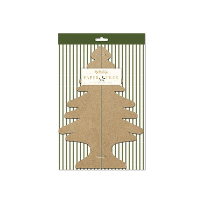 Christmas Memories Kraft Paper Tree Decor / Medium