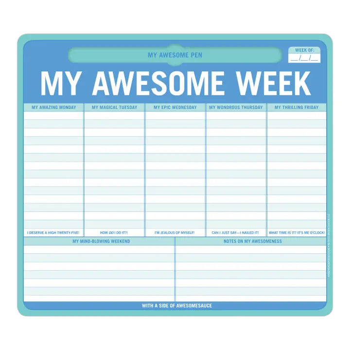 My Awesome Week Pen-To-Paper Mousepad