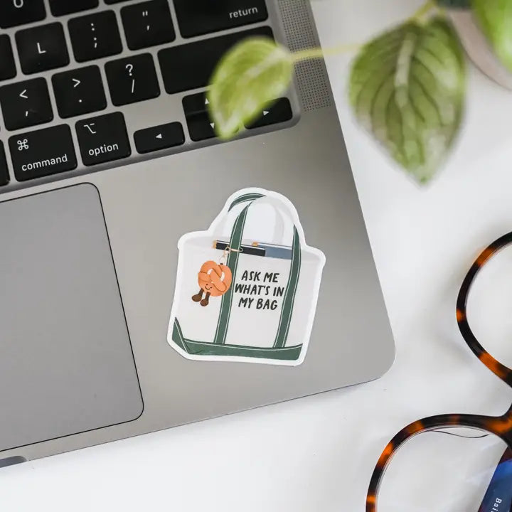 Ask Me What's in My Bag Vinyl Sticker
