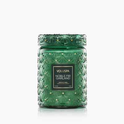 Voluspa Noble Fir Garland, Large Jar Candle 18oz
