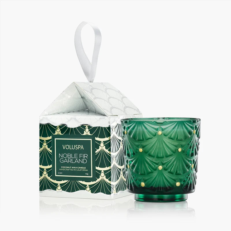 Voluspa Boxed Ornament Pedestal Candle, 2.5oz