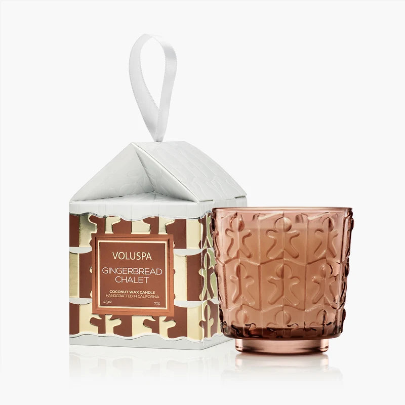Voluspa Boxed Ornament Pedestal Candle, 2.5oz