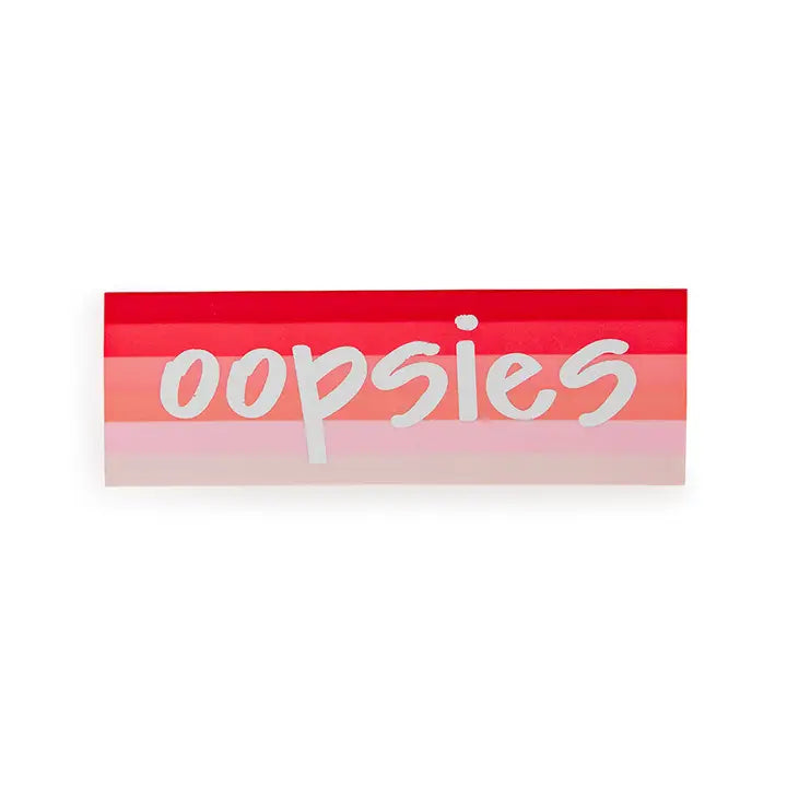 Large Pink Oopsies Eraser