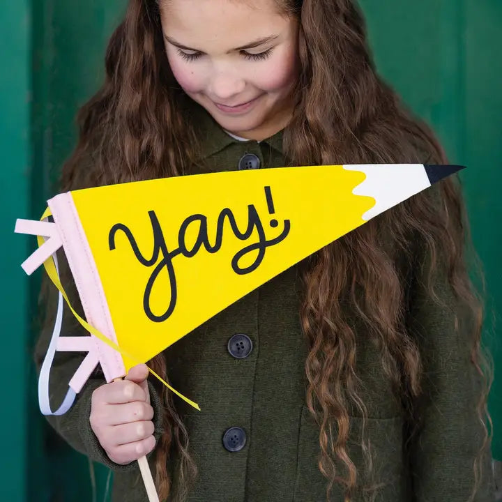 Occasions - Yay Pencil Felt Pennant