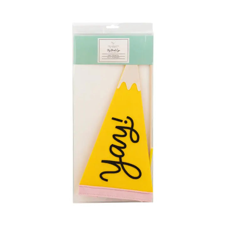 Occasions - Yay Pencil Felt Pennant
