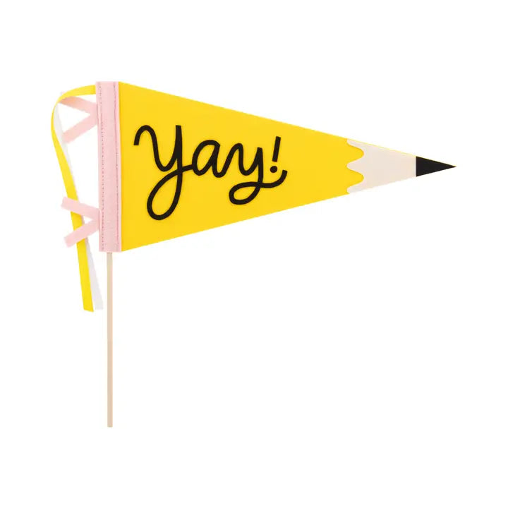 Occasions - Yay Pencil Felt Pennant