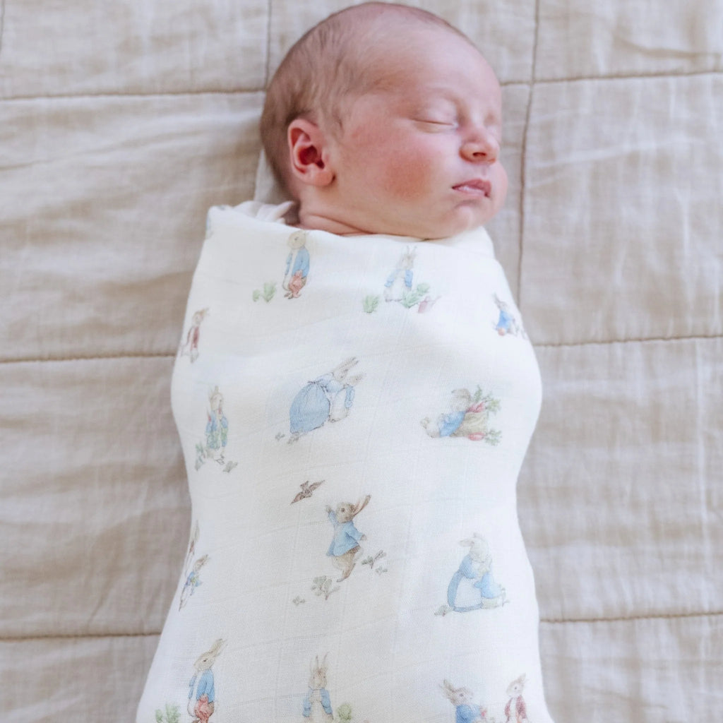 Peter Rabbit Bamboo Rayon Muslin 2-pack Swaddles
