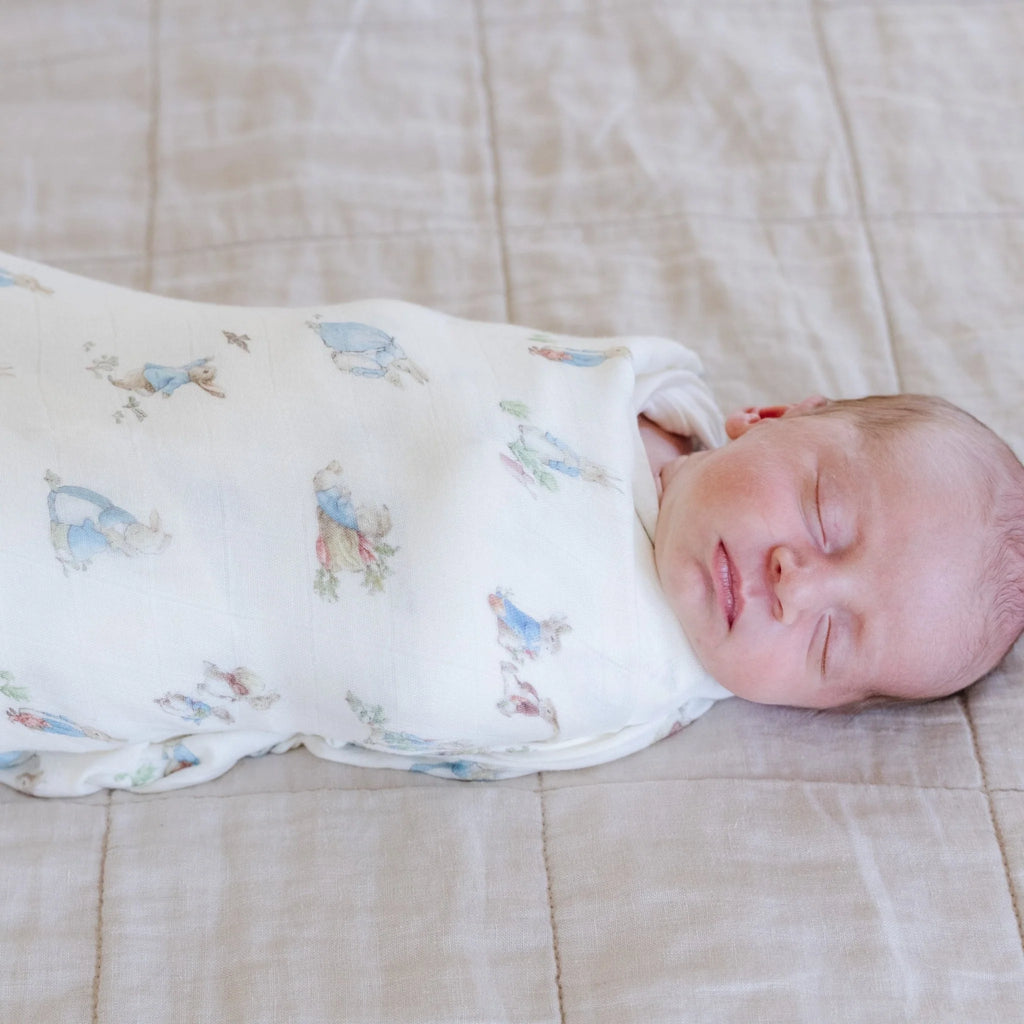 Peter Rabbit Bamboo Rayon Muslin 2-pack Swaddles