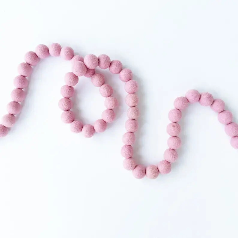 Felt Ball Garland - 50 Felt Balls