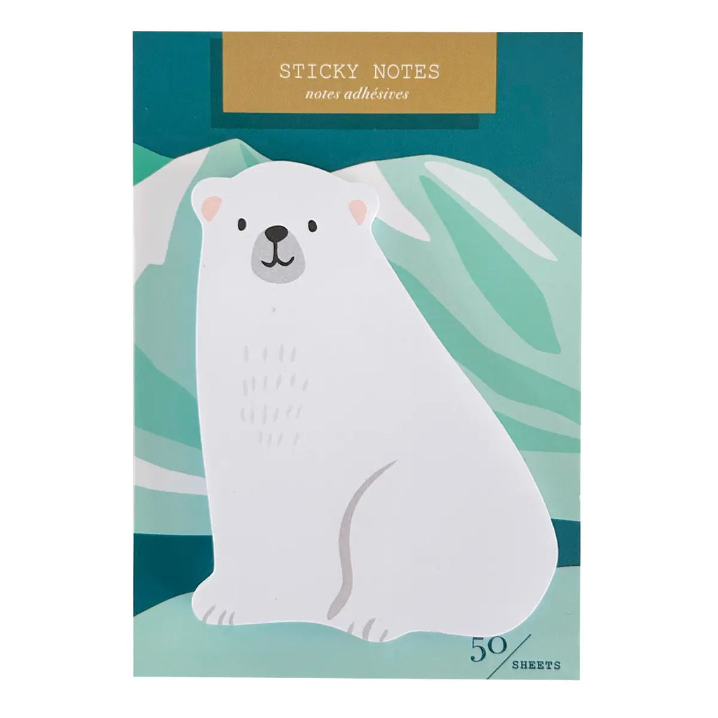 Polar Bear Die Cut Sticky Notes