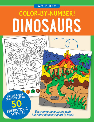 COLOR-BY-NUMBER! DINOSAURS