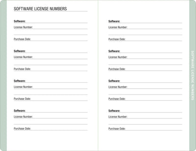 EUCALYPTUS INTERNET ADDRESS & PASSWORD LOGBOOK