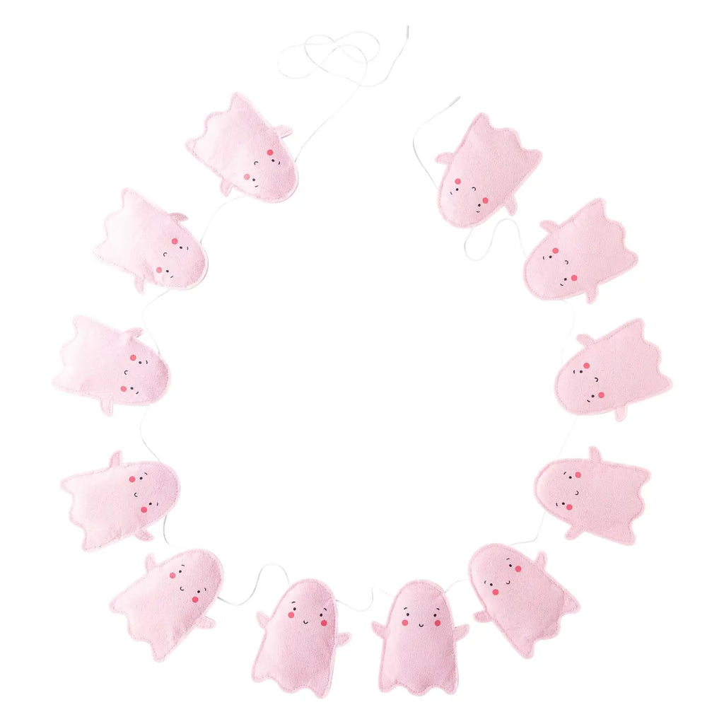 Ghost Puffy Felt Banner - Final Sale