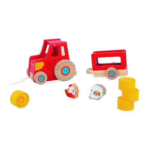 PULL ALONG TRACTOR - FARM