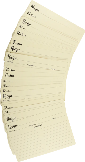 Recipe Card Refills Pack