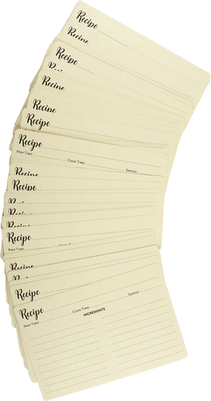 Recipe Card Refills Pack