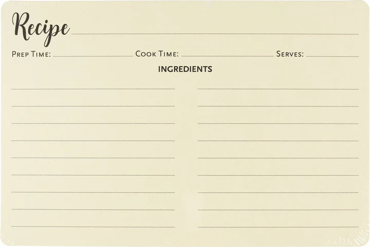 Recipe Card Refills Pack