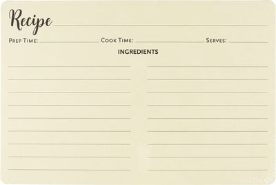 Recipe Card Refills Pack
