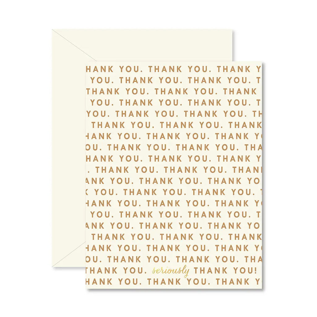 Repeating Thank You Greeting Card