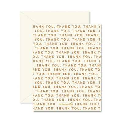 Repeating Thank You Greeting Card
