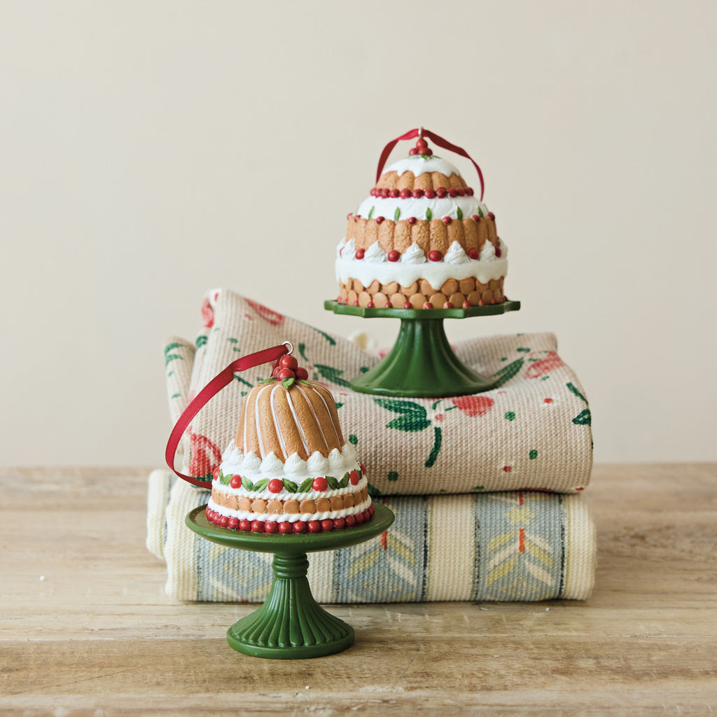 Resin Cake on Pedestal Ornament
