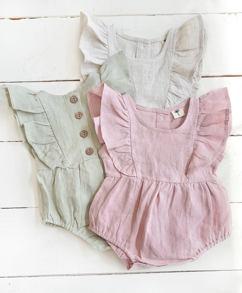 GABRIELLA LINEN ROMPER