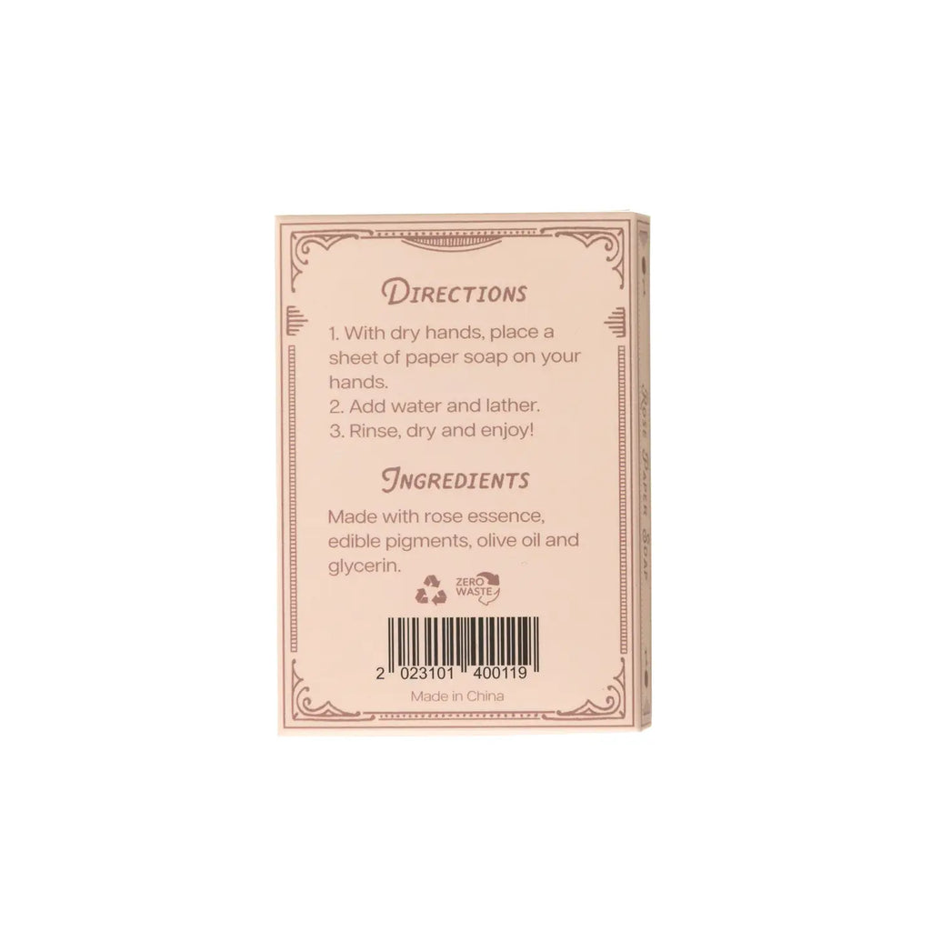 Paper Soap – Rose Scent, Travel Size
