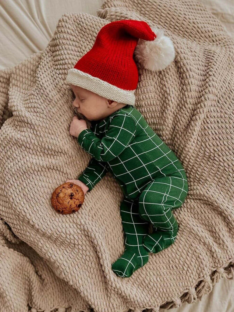 Santa Knit Hat, Pink