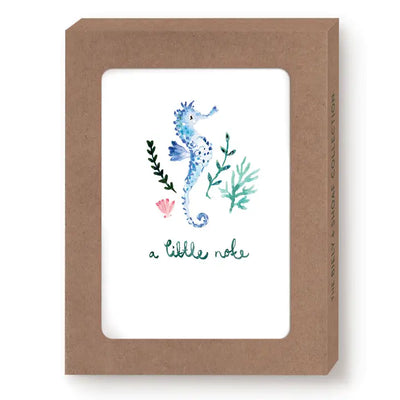 Seahorse A Little Note Boxed Notecard - Set of 10