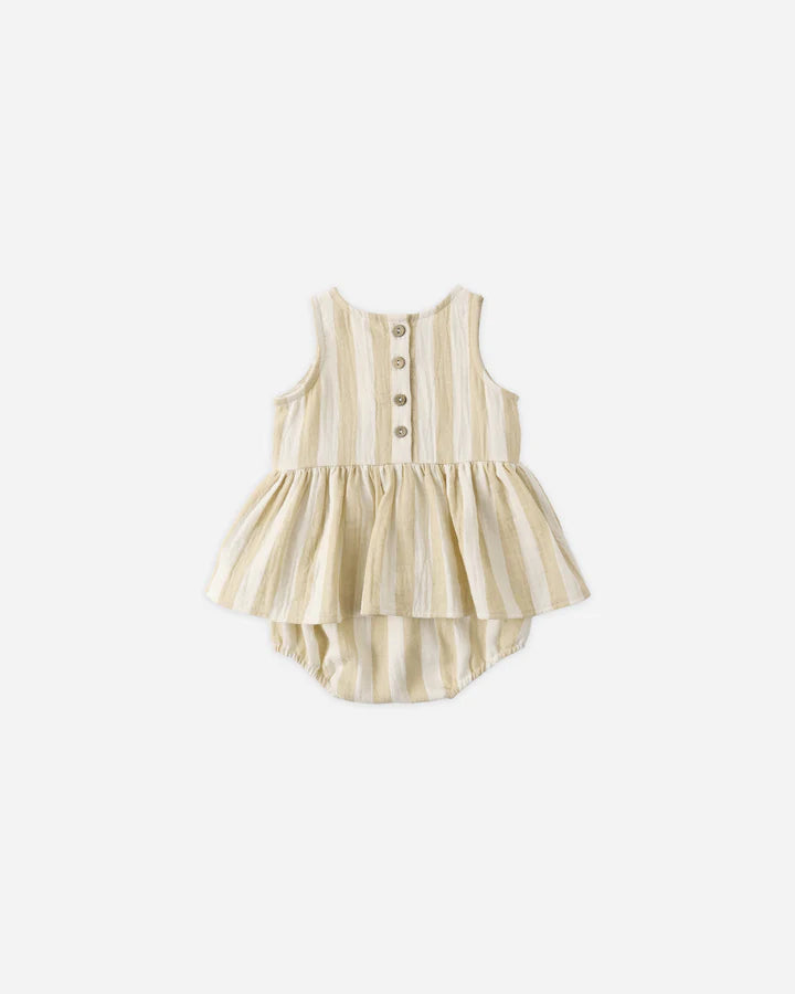 Skirted Tank Romper Summer Stripe