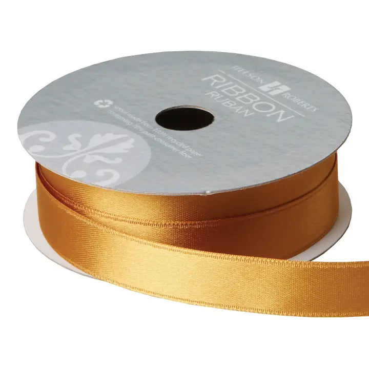 Gold Ribbon - Fancy Satin 5/8" X 10'