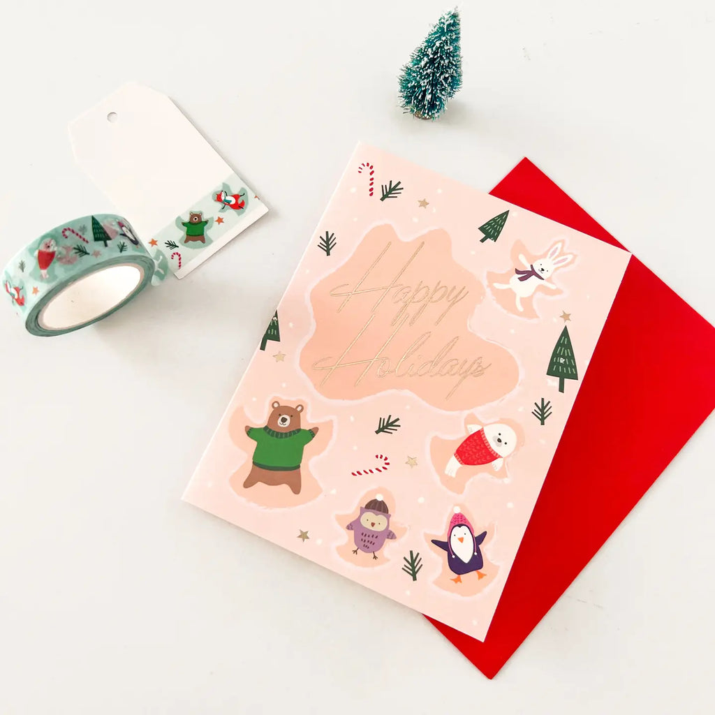 Snow Angels Greeting Card