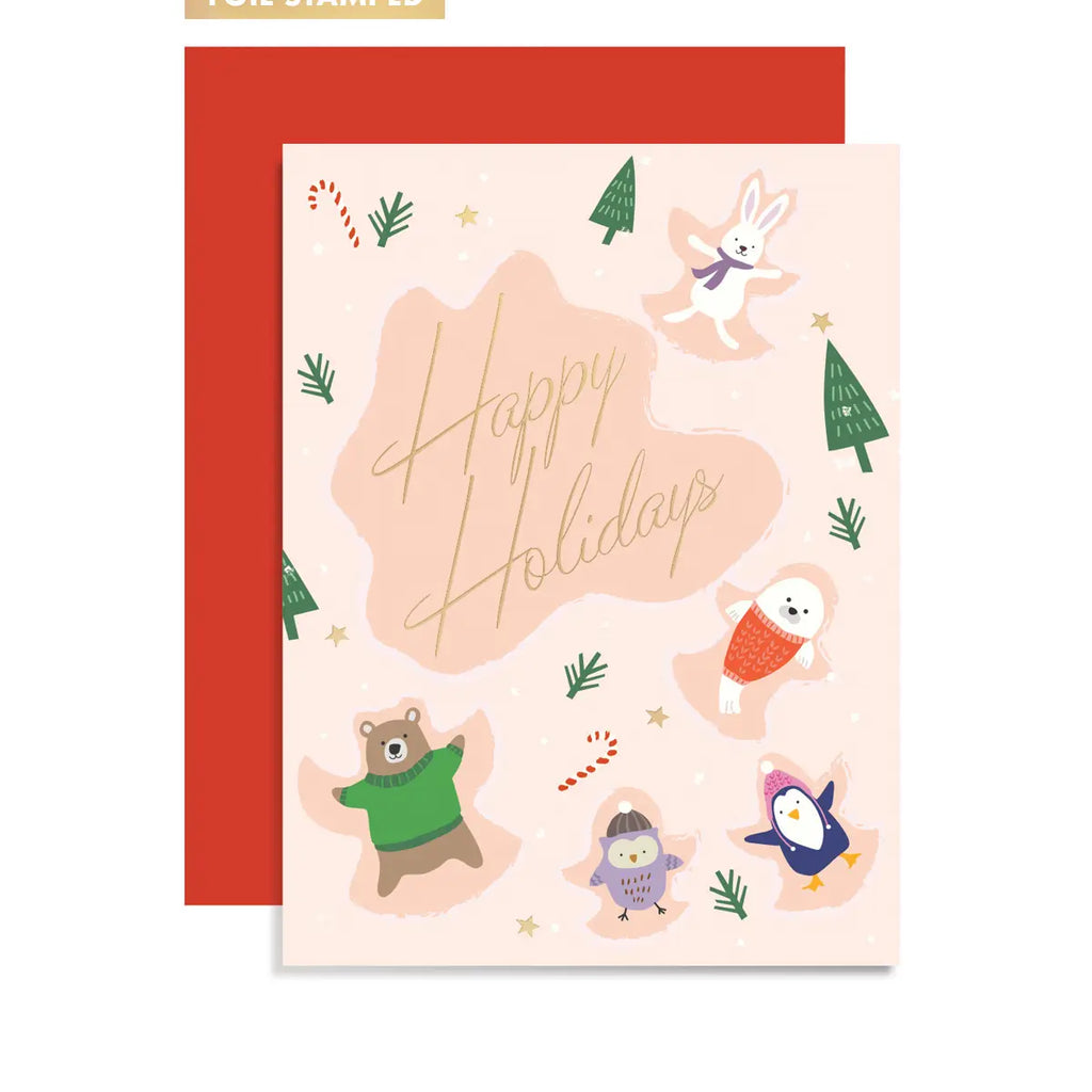 Snow Angels Greeting Card