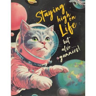 Spacecat Gummies Greeting Card