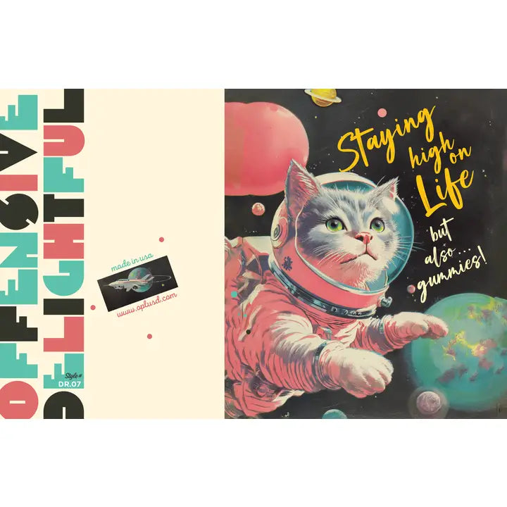 Spacecat Gummies Greeting Card