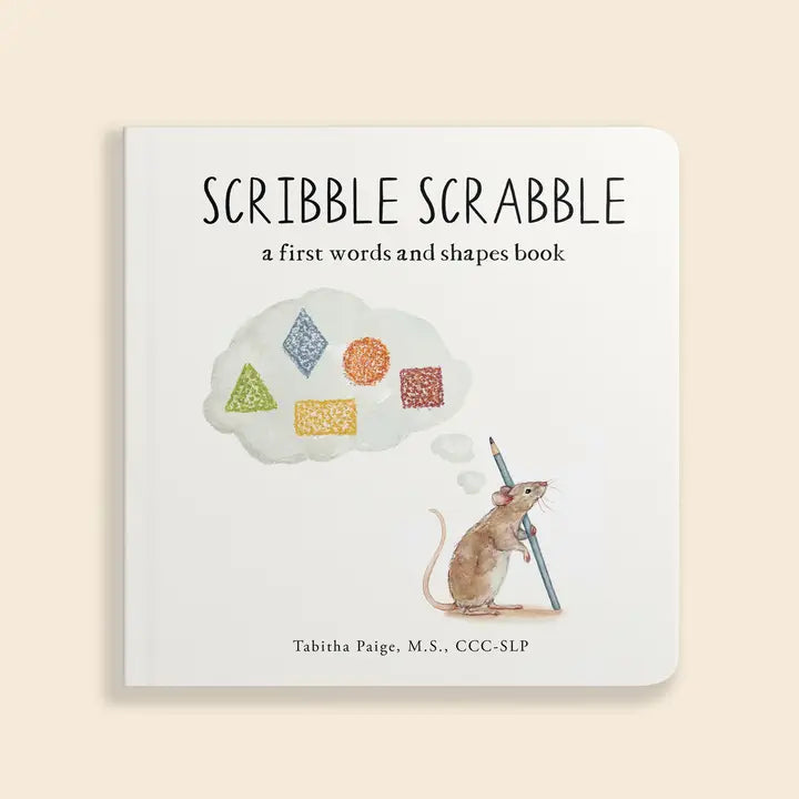 Scribble Scrabble: A Board Book of First Words