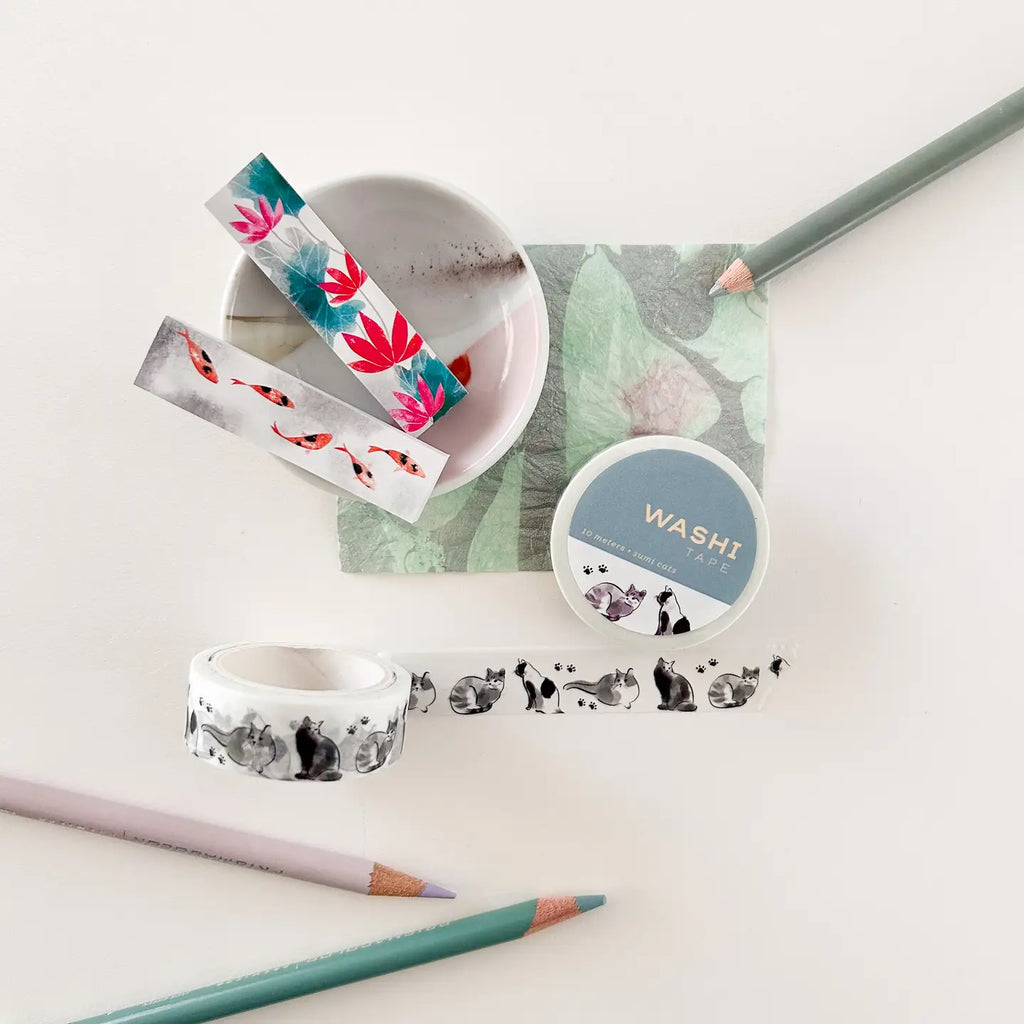 Sumi Cats Washi Tape