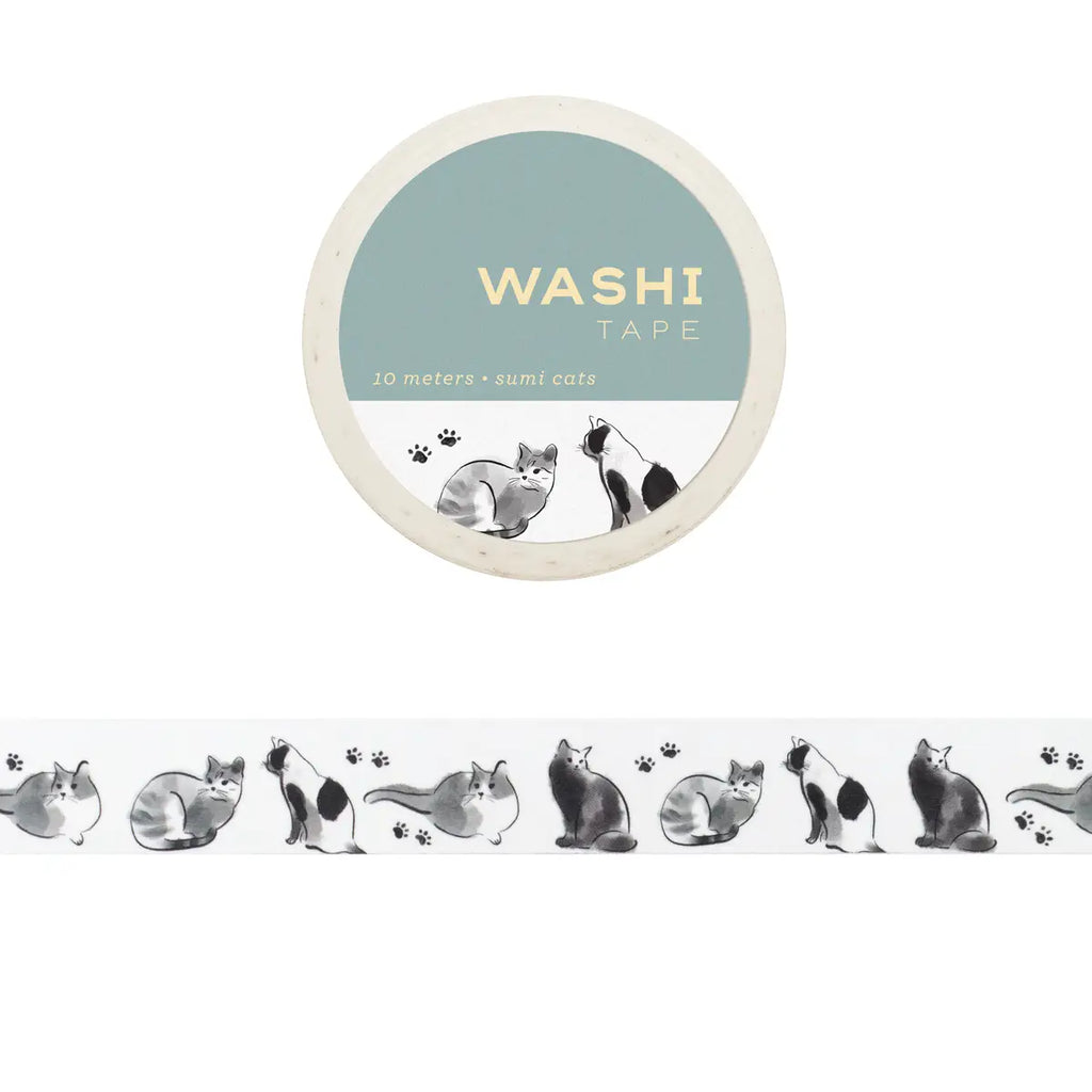 Sumi Cats Washi Tape