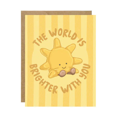Brighter with You Sun Jellycat Birthday Card