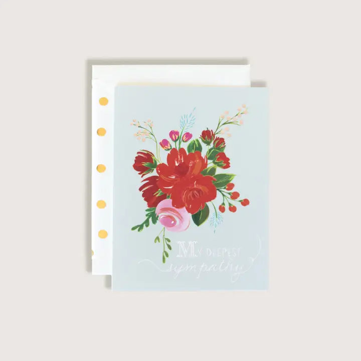 Sympathy Flowers Greeting Card